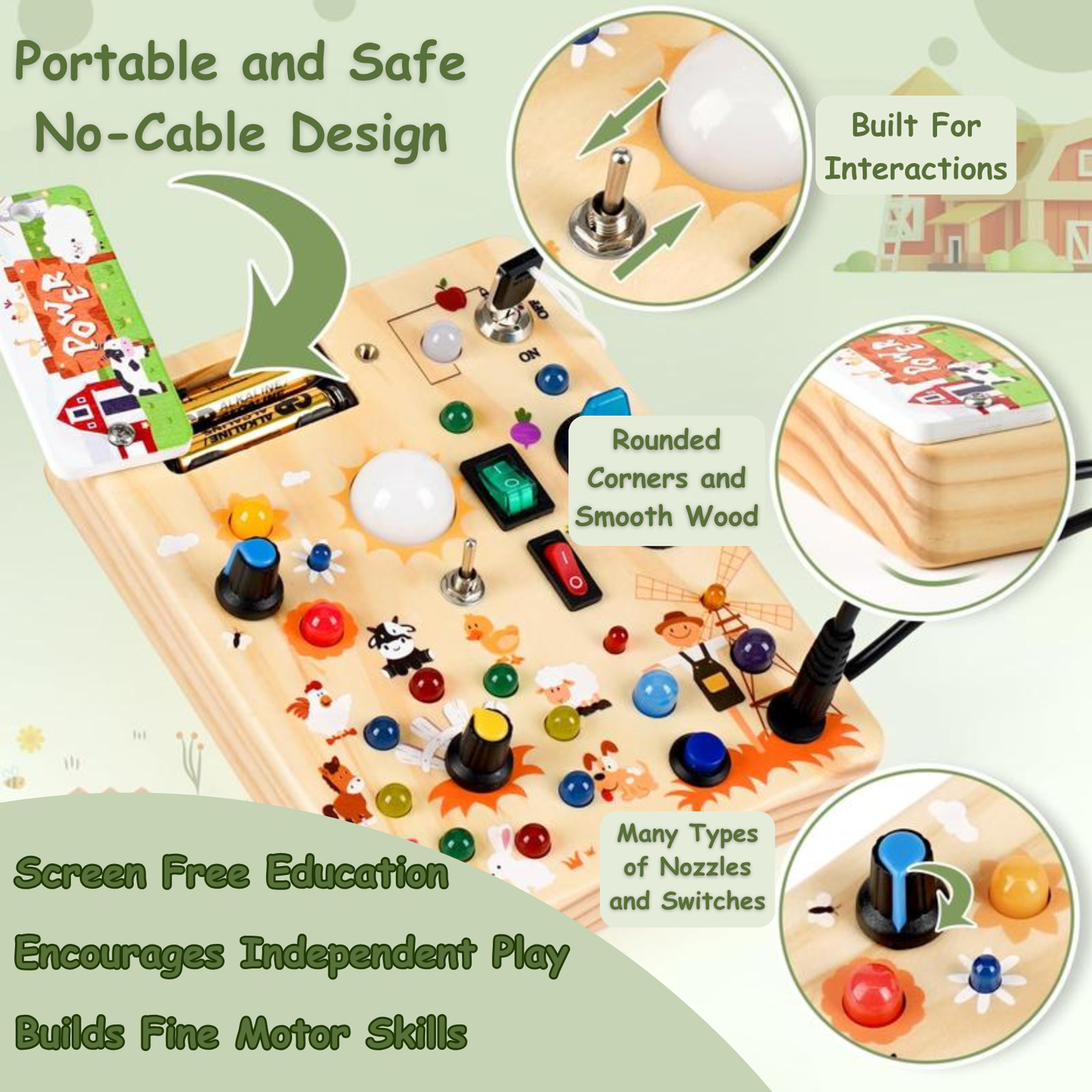 Montessori Sensory Learning Board
